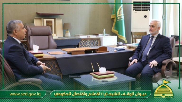 الدكتور حيدر الشمري يستقبل نائب رئيس لجنة التعليم العالي النيابية الدكتور ياسين العامري