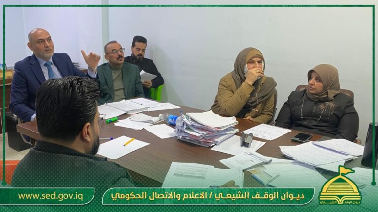 مدير عام دائرة التخطيط يواصل عقد الاجتماعاتٍ مع فريق إعداد الخطة الاستراتيجية للديوان