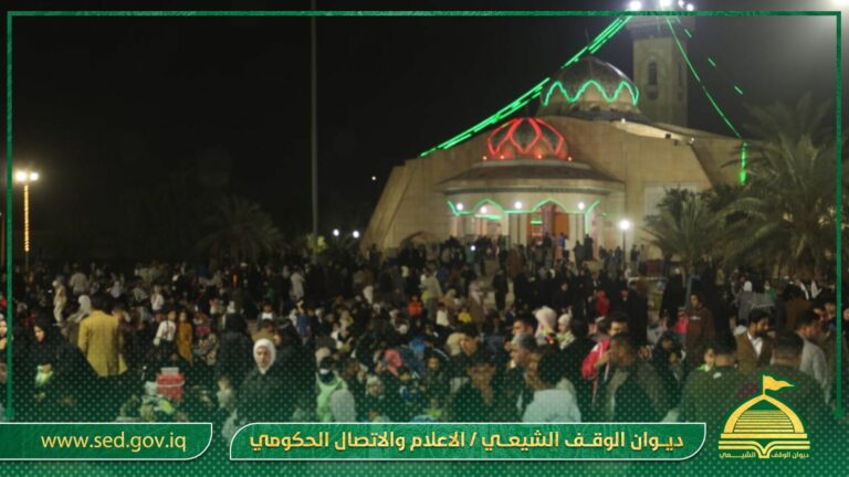مسجد وخطوة الامام علي (ع) يقيم احتفالا بهيجا بمناسبة ولادة الإمام المنتظر (عج)