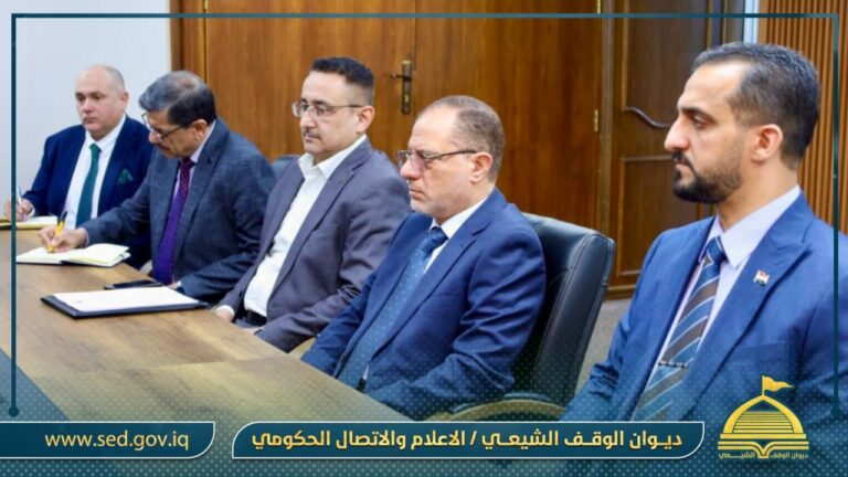 ممثلا عن ديوان الوقف الشيعي …  الدكتور فاضل الشرع يشارك في اجتماعٍ لوزارة الموارد المائية