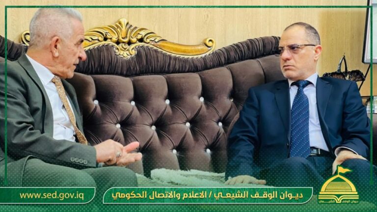 خلال زيارته لمديرية الوقف الشيعي في ديالى…  الشرع يؤكد على ضرورة ترويج الصورة الإيجابية لأهداف الديوان عبر الندوات والمهرجانات الدينية