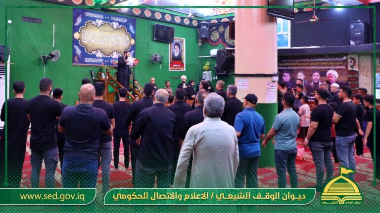 دائرة إحياء الشعائر الحسينية تقيم مجلس عزاء في خانقين بمناسبة ذكرى فاجعة هدم قبور أئمة البقيع عليهم السلام