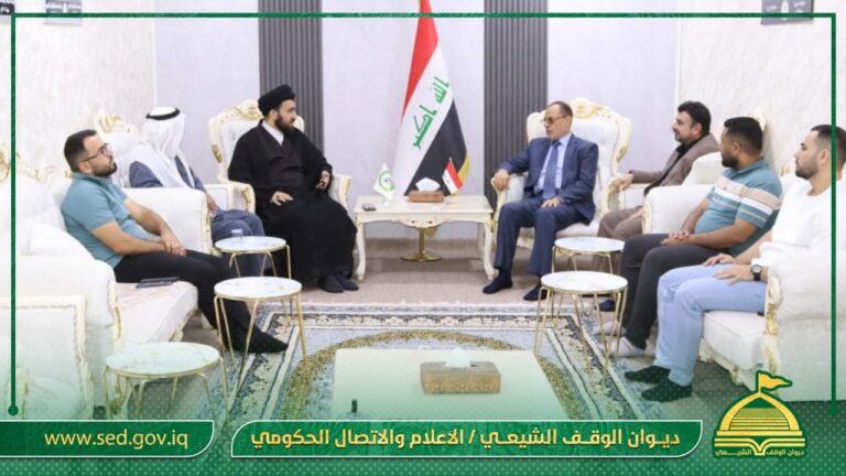 مدير عام دائرة اوقاف المحافظات الدكتور فاضل الشرع يزور ملاحظية الوقف الشيعي في تلعفر