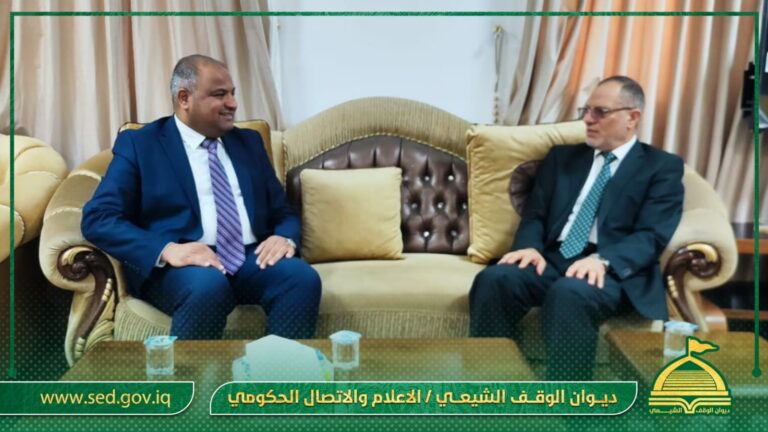 الشرع يطلع على سير العمل الإداري والخدمي في أوقاف كربلاء المقدسة