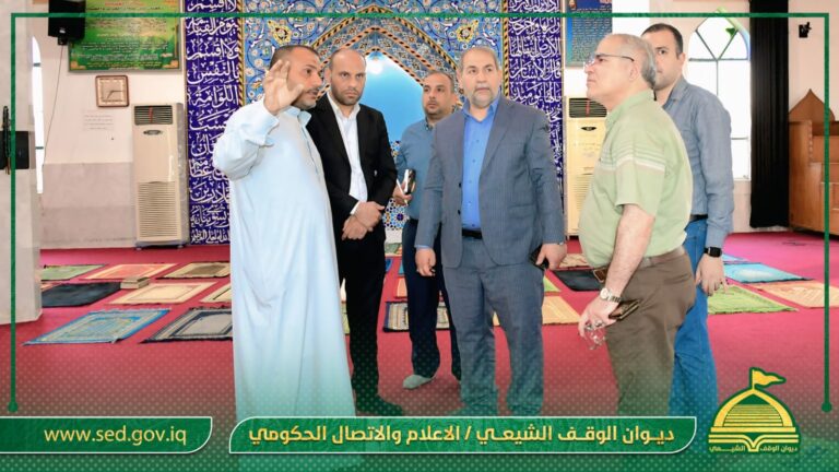 الغرابي يطلع على الحالة الإنشائية والفنية لجامع وحسينية الإمام الحسين (ع) في واسط