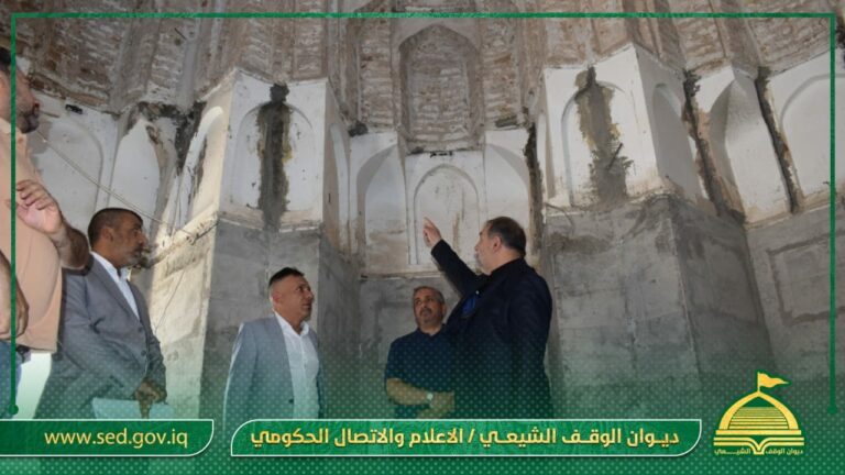 الغرابي يتفقد مشاريع أعمار مقام رد الشمس ومدرسة الحمزة الغربي (ع) في بابل
