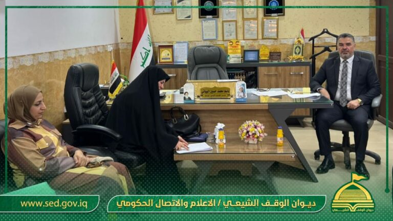 الدائرة الهندسية تطلع على إجراءات استملاك الأراضي المحيطة بمقام الامام زين العابدين (ع)