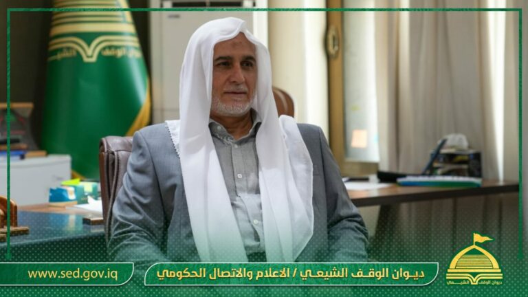 الدكتور حيدر الشمري يستقبل الكادر المتقدم في الديوان المهنئين له بمناسبة أداء فريضة الحج