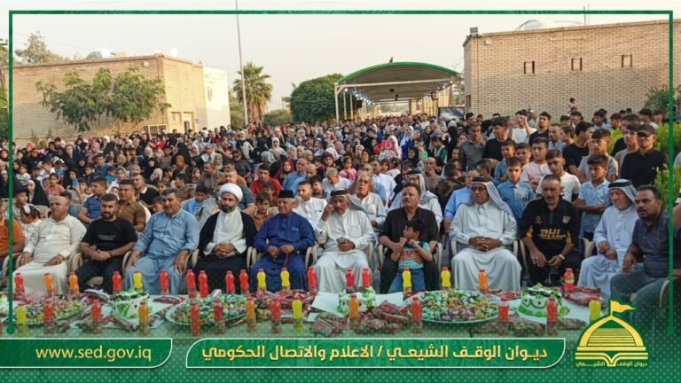 جمع من المؤمنين يحتفلون بعيد الغدير المُبارك في مزار السّيد عبد الله بن الإمام علي الهاديّ (ع)