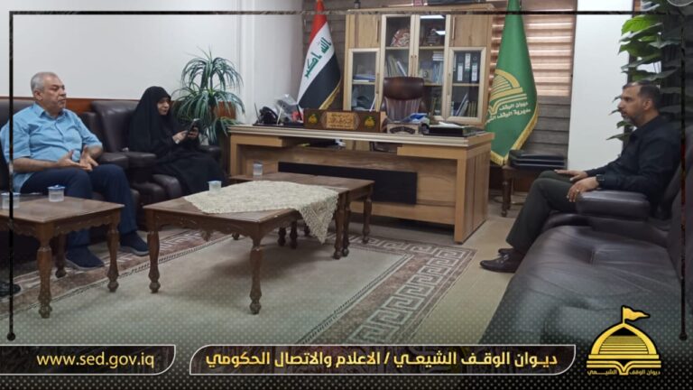 لبحث واقع الأملاك الوقفية في العاصمة بغداد مدير أوقاف بغداد يستقبل عضو لجنة الأوقاف النيابية مهدية اللامي