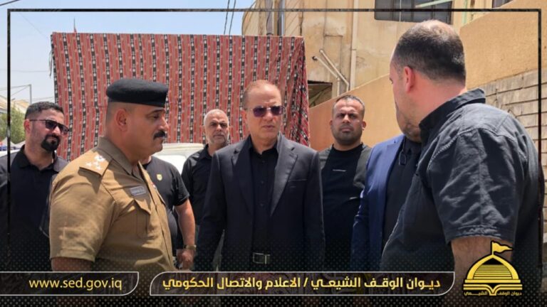 الشرع يطلع على شروط السلامة وإجراءات الدفاع المدني في عدداً من المساجد والحسينيات بكربلاء المقدسة