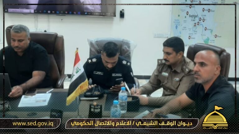 دائرة إحياء الشعائر الحسينية تشارك في تمرين المحاكاة الصحي للزيارة الأربعينية