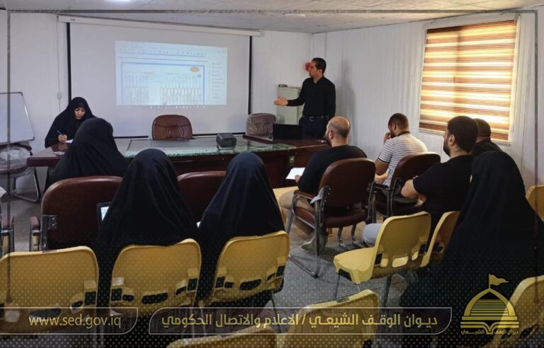 أوقاف النجف الاشرف تقيم دورة تدريبية عن برمجيات الحاسوب