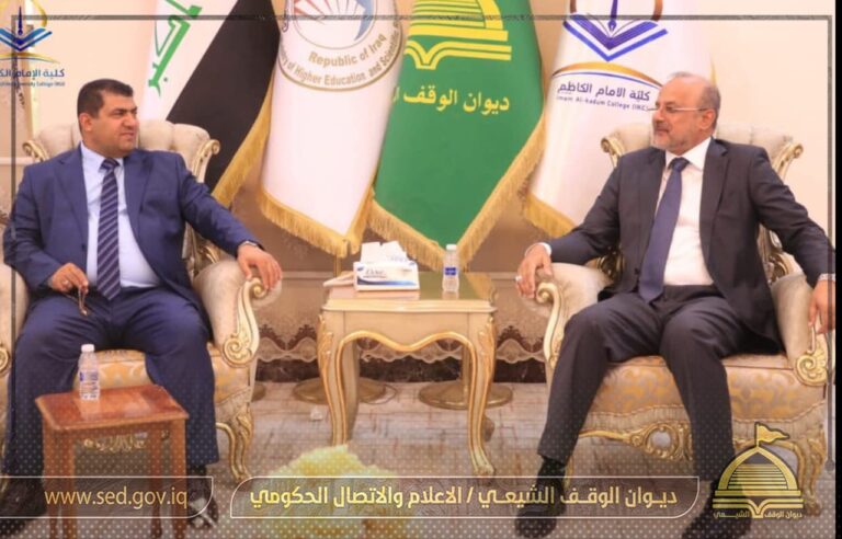 كلية الإمام الكاظم (ع) ولجنة الشباب والرياضة النيابية يبحثان سبل تعزيز التعاون المشترك بين الجانبان