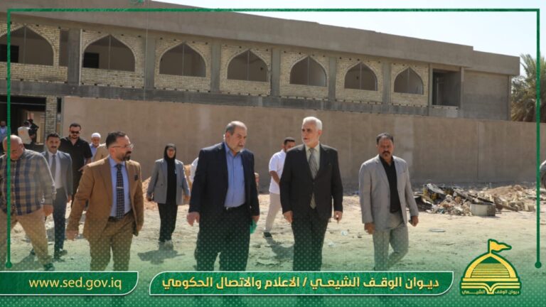 ضمن مشاريع الديوان لتطوير البنى التعليمية… الدكتور حيدر الشمري يتفقد مراحل انشاء مدرسة في مدينة الصدر