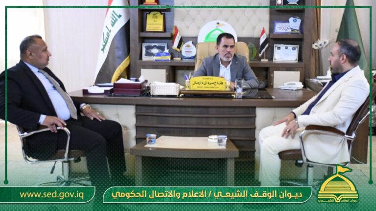 وفد من قسم شؤون المواطنين يزور مديرية الوقف الشيعي في كركوك