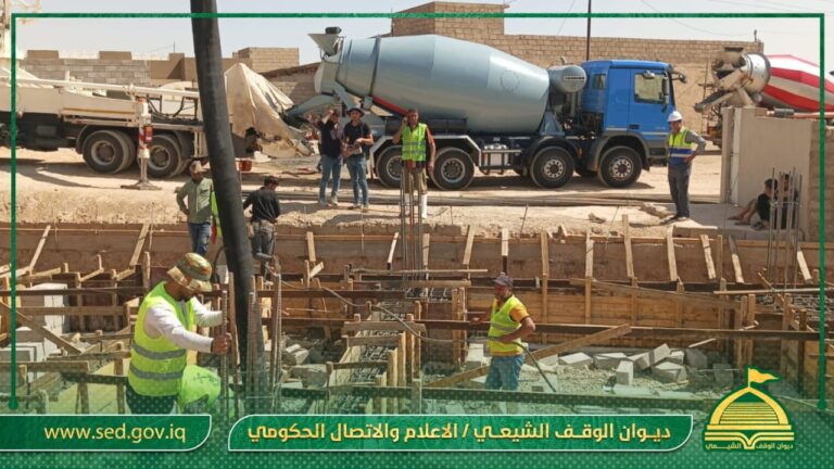 استمرار أعمال تأهيل المرحلة الثانية في مشرع مقام الامام زين العابدين عليه السلام