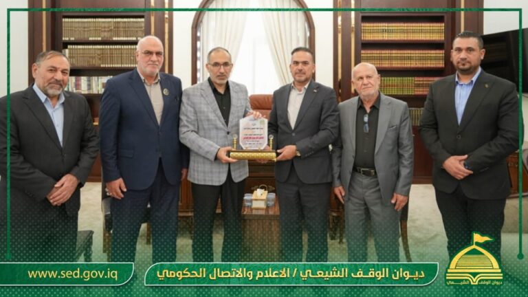 أوقاف صلاح الدين وأمين مزار السيد محمد يزوران الأمين العام للعتبة العسكرية المقدسة