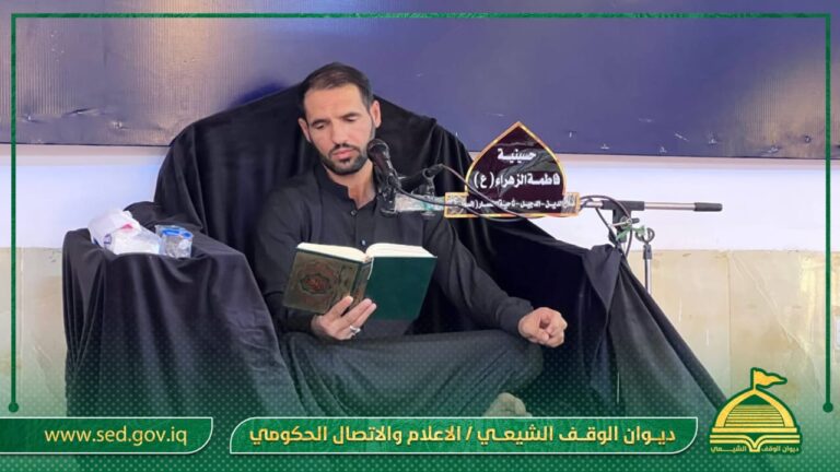 أوقاف الدجيل تقيم مجلس عزاء استذكاراً لاستشهاد السيدة الزهراء عليها السلام