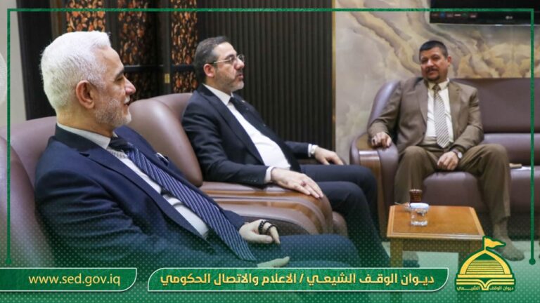 رئيس ديوان الوقف الشيعي يلتقي مدير عام مديرية تربية الكرخ الثالثة