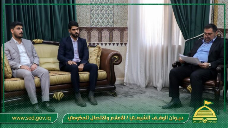 الوكيل الديني والثقافي يستقبل وفد الأمانة العامة للعتبة العسكرية المقدسة