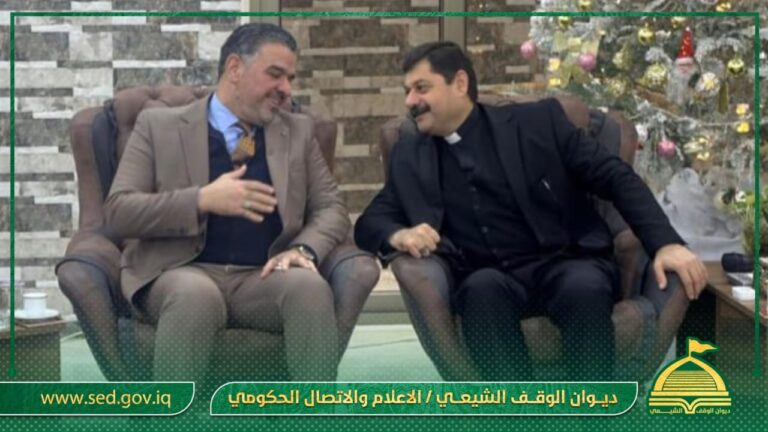 مدير الوقف الشيعي في نينوى يزور مسؤول كنائس الموصل للسريان الكاثوليك