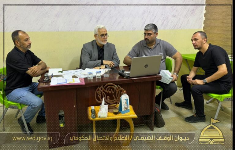 الدكتور حيدر الشمري يتفقد مركز فحص الدراستين المتوسطة والإعدادية الإسلاميتين ويطلع ميدانياً على سير أعمال لجان الفحص والتدقيق